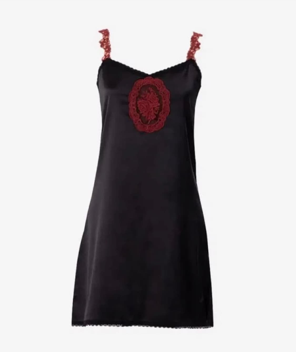 달링유어배드 달유밷 black rose slip dress 상품이미지1