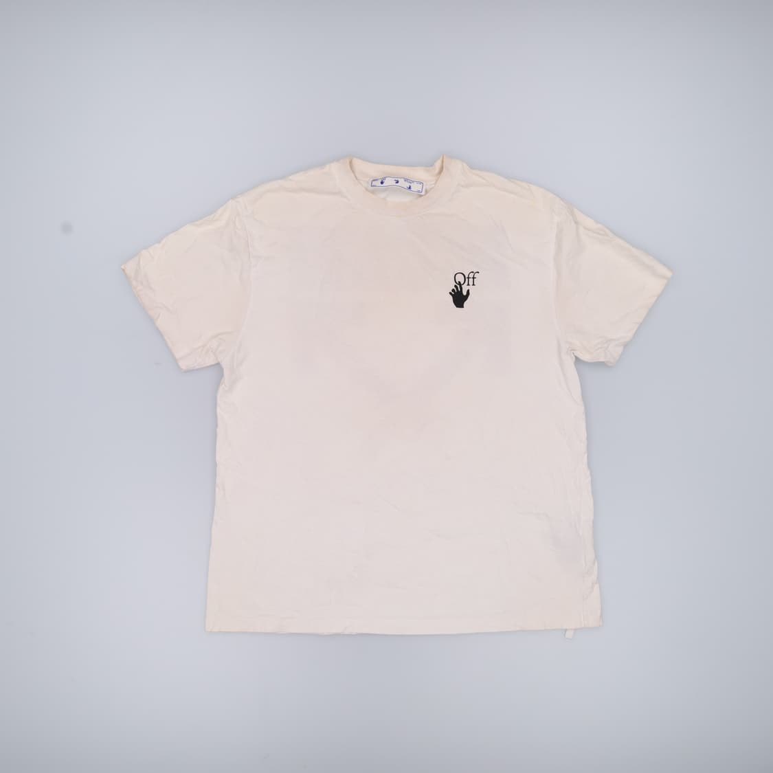 XXS 오프화이트 프린팅 반팔티 0327H1 상품이미지1