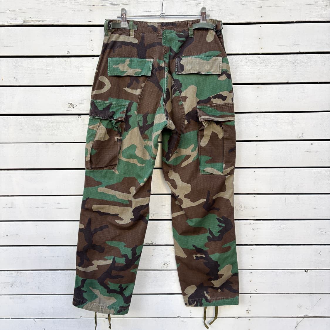 Vintage 오리지날 미군 우드랜드 립스탑 BDU 바지 상품이미지2