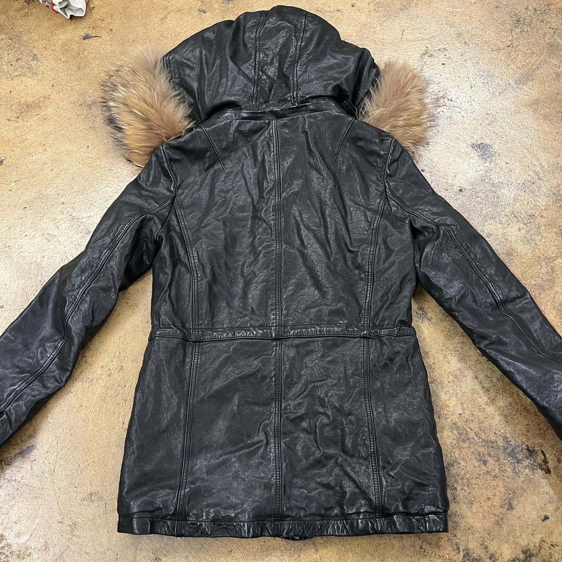 [정품/55] 빈티지 여성 양가죽자켓 b18 상품이미지4