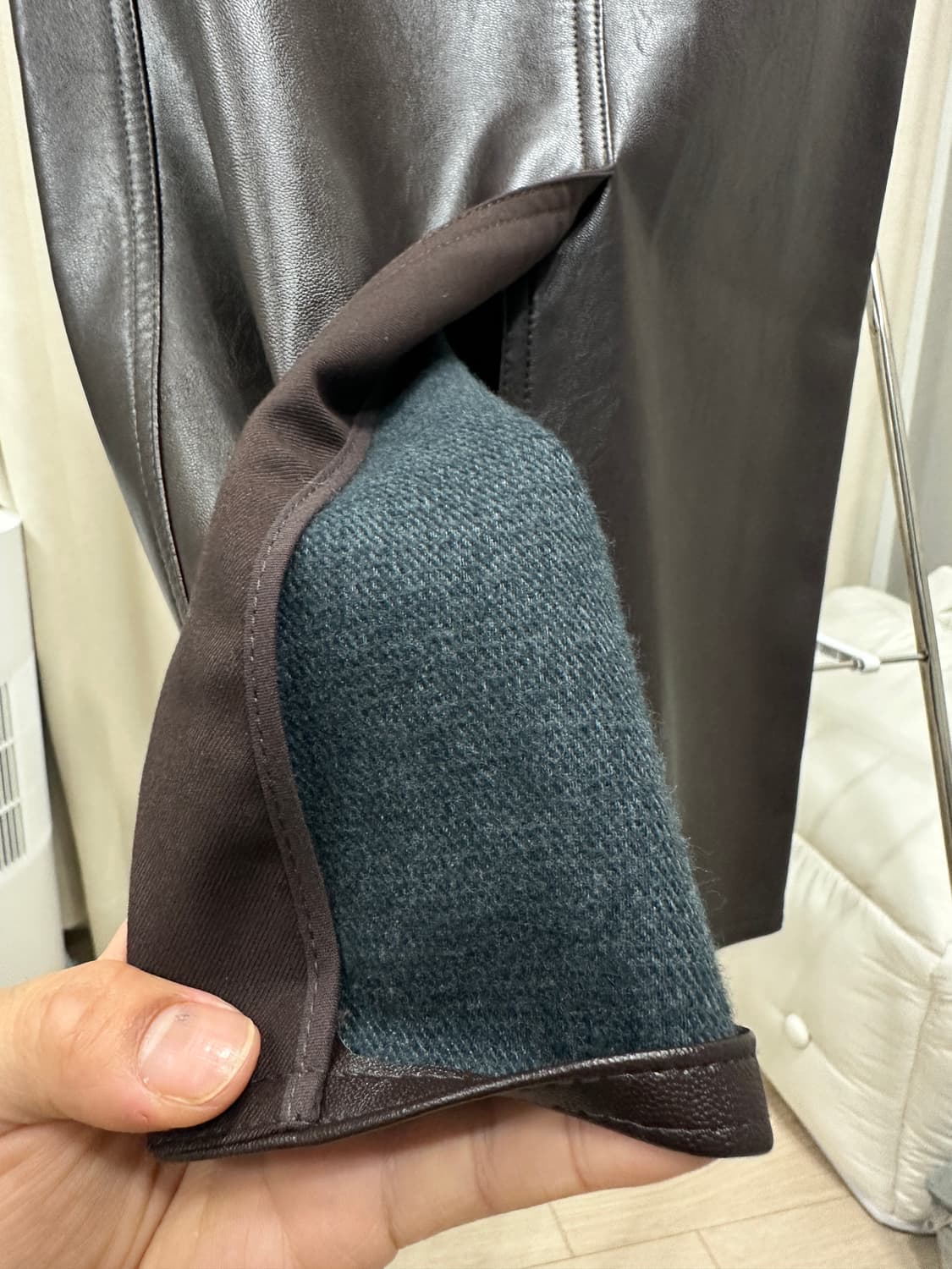 [쉬즈미스] 슬릿 레더 스커트 55 상품이미지10