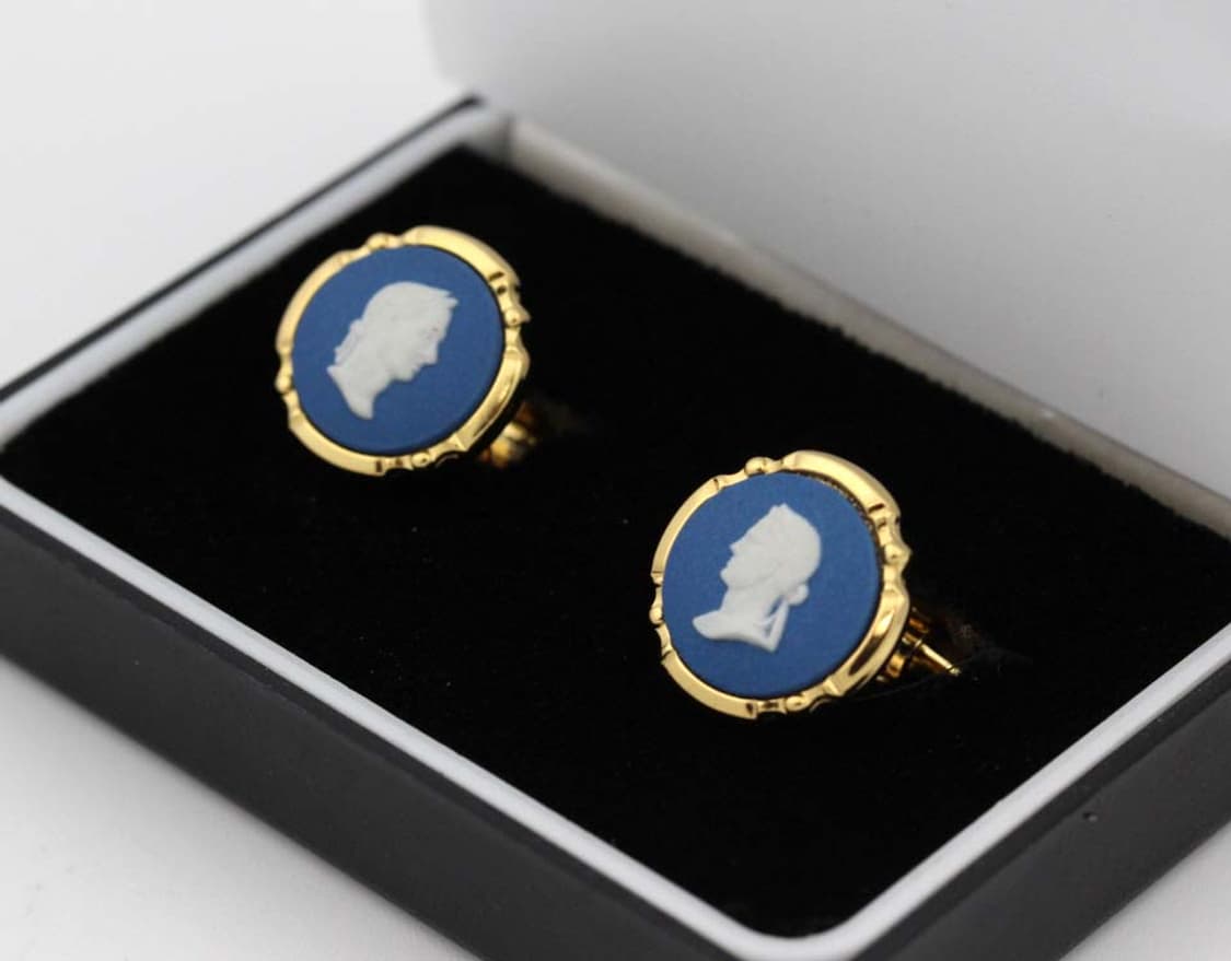 웨지우드 A+등급 남자 명품 커프스 제스퍼 상품이미지1