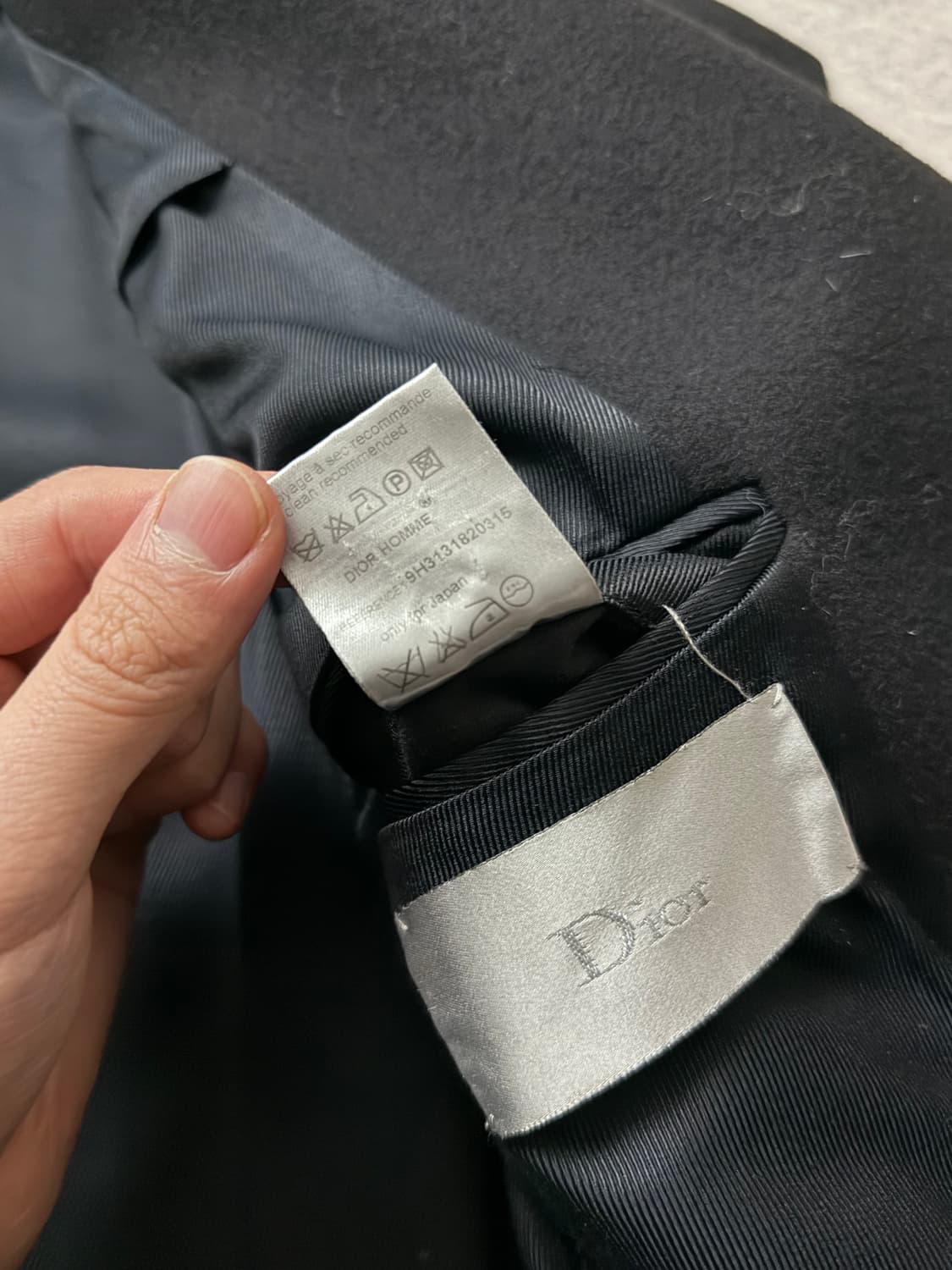 디올옴므 09AW사선비대칭 울 코트 상품이미지8