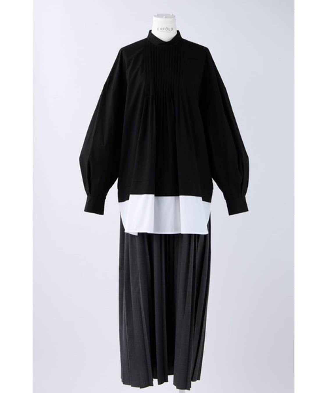 (정품/새상품) ENFOLD 엔폴드 블랙 레이어드 드레스 상품이미지5