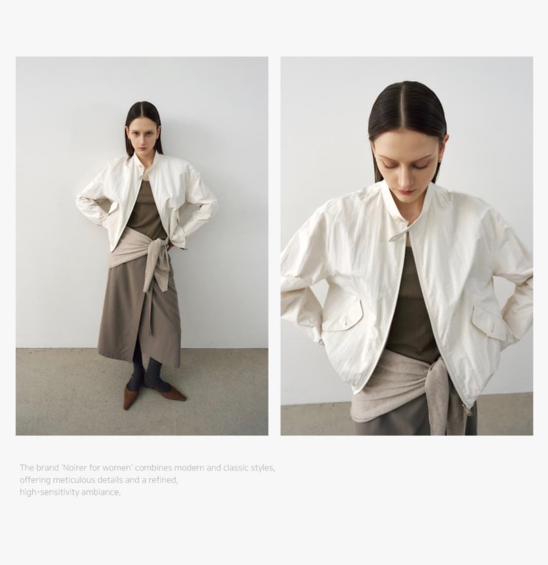 noirer 노이어  봄버 자켓 (새상품) 정가 :21.9만 상품이미지5