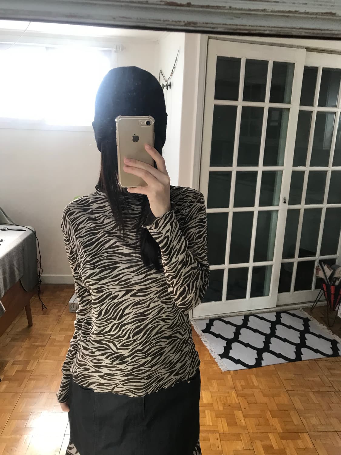 vintage pattern mash top 상품이미지4