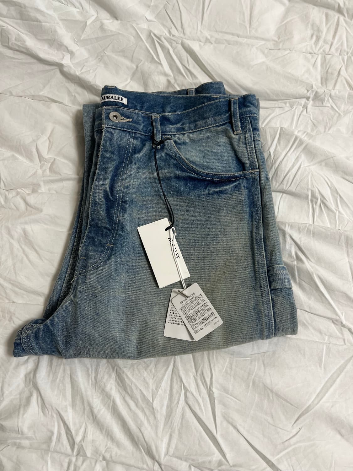 (새상품) 오라리 24AW 셀비지 페이디드 페인터 팬츠 4사이즈 상품이미지6