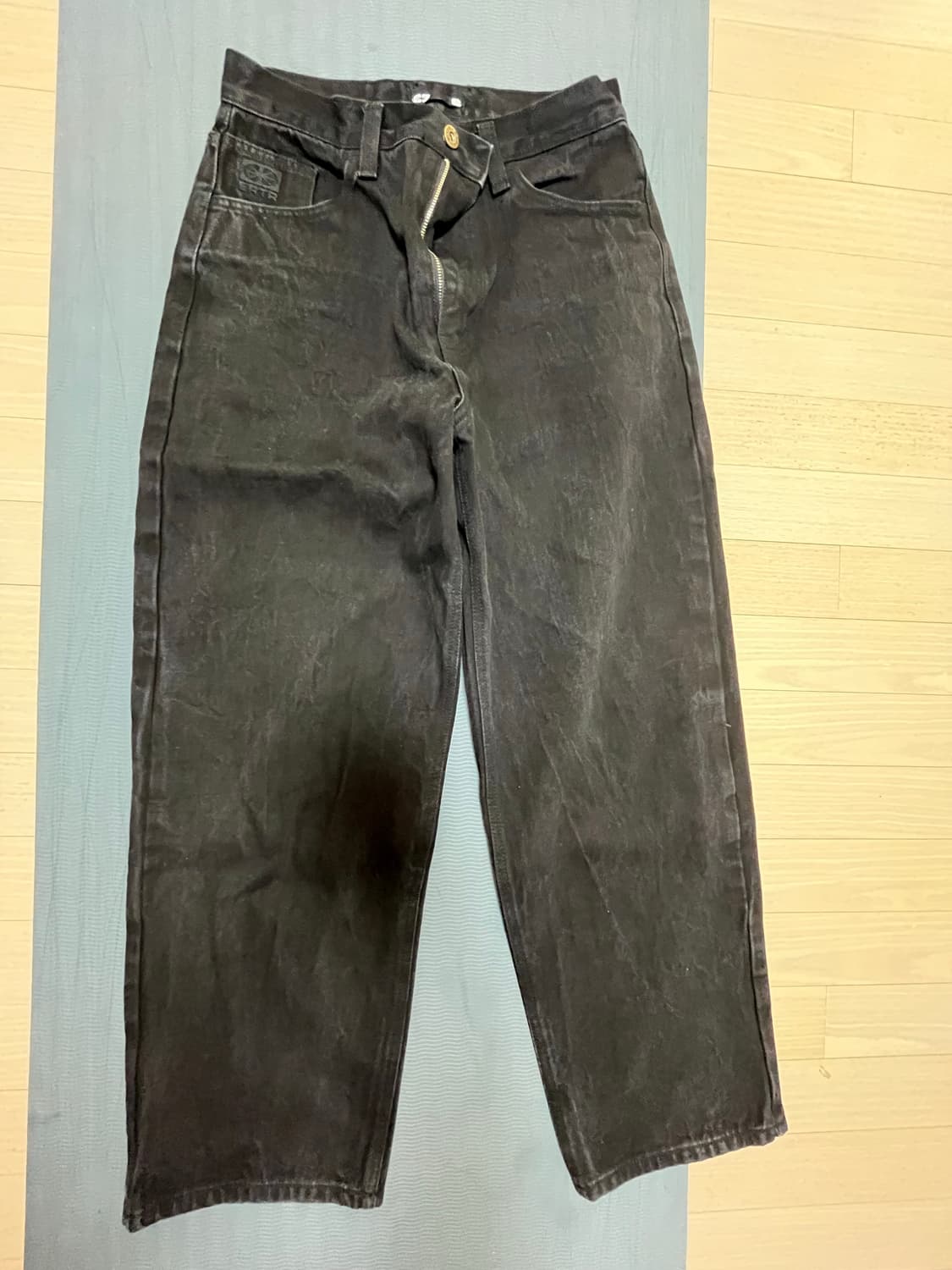 Essential Relaxed Denim Pants (Black) 상품이미지2
