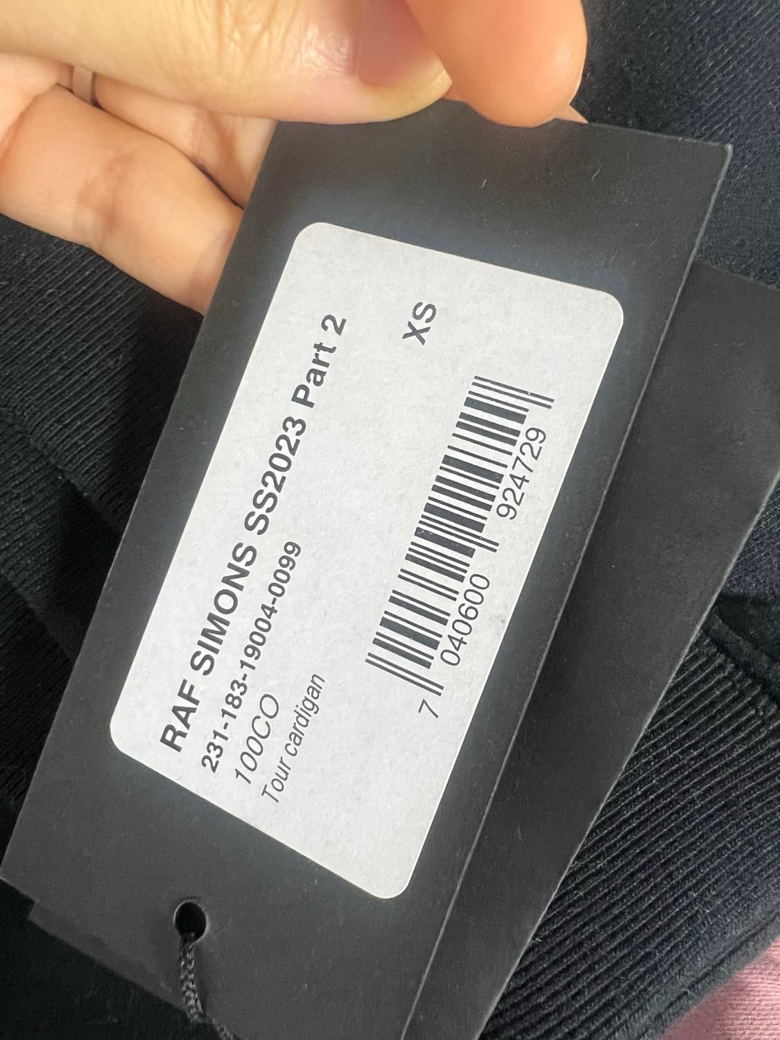 (택보유,네고환영) 라프시몬스 월드투어 브이넥 가디건 상품이미지3