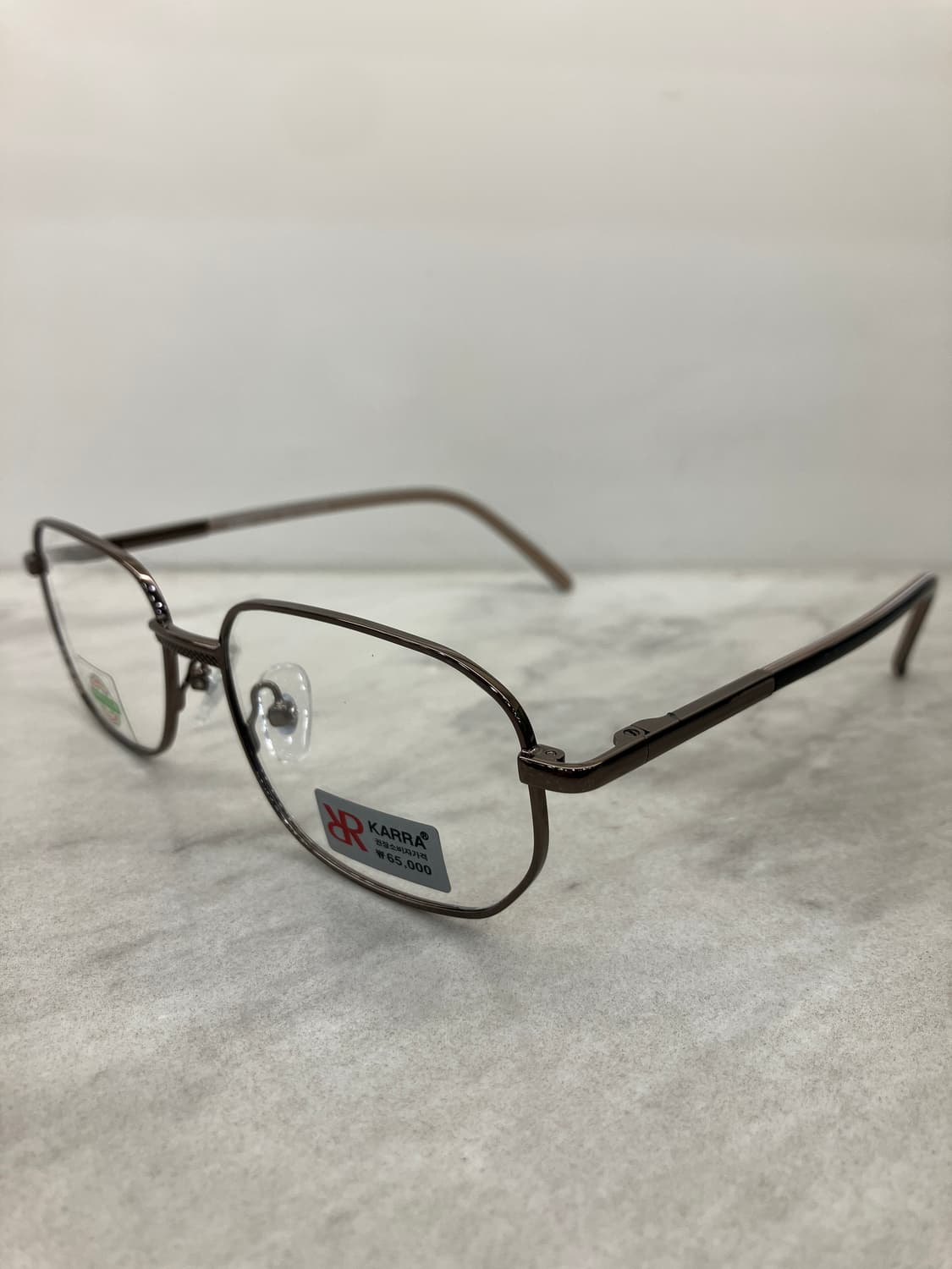 카라 KARRA 브론즈 스틸 소프트 스퀘어 메탈테 안경 상품이미지7