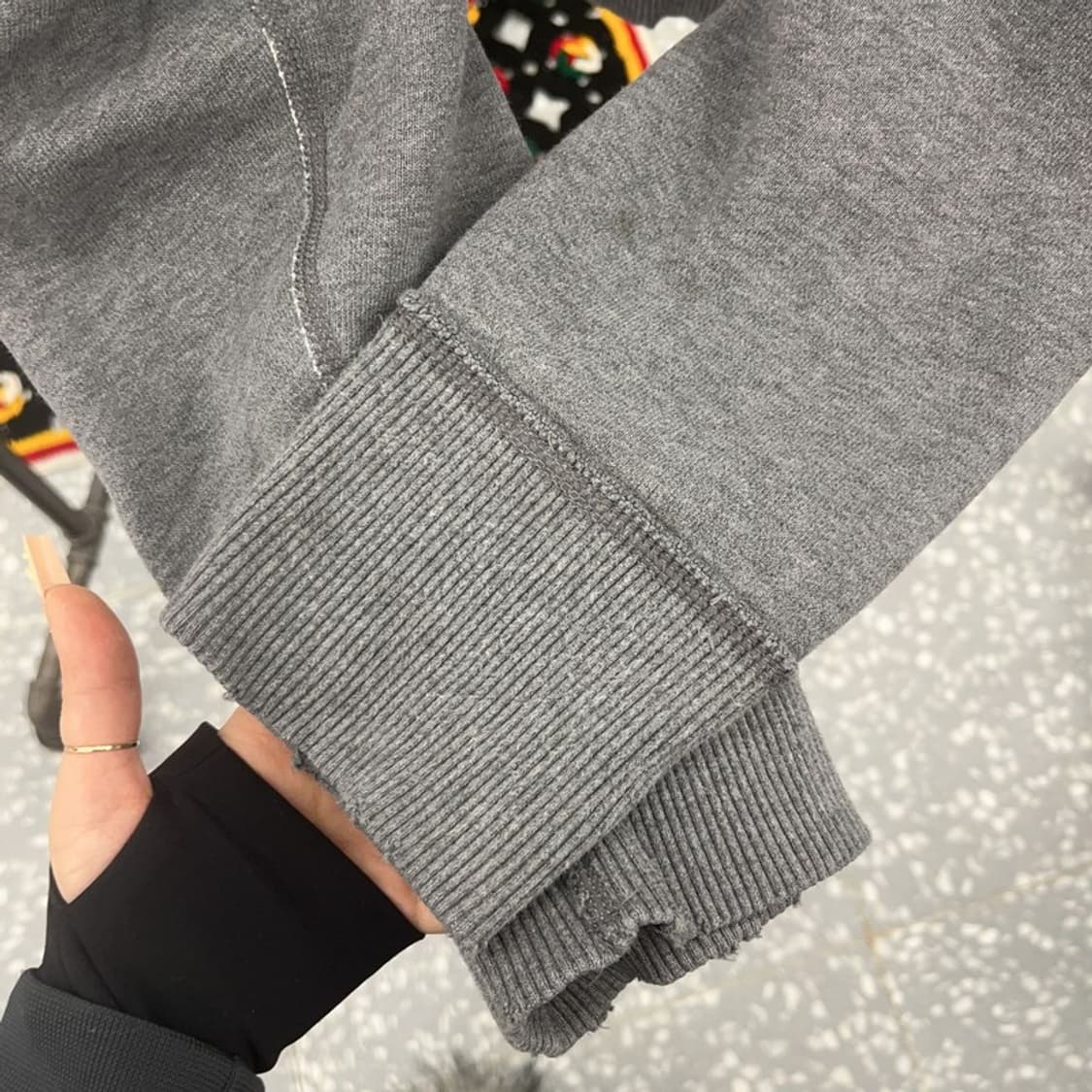 아베크롬비 빈티지 데미지 포인트 약기모 후드집업 XL C08012 상품이미지7