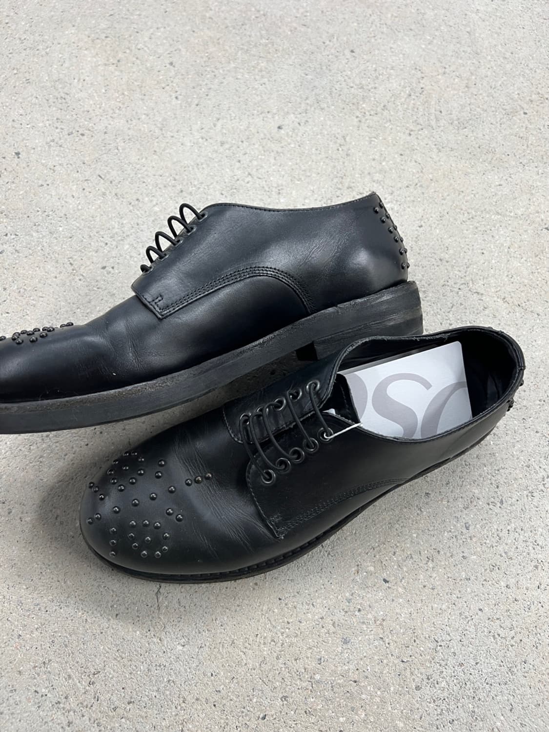 엠포리오 아르마니 스터드 레이스업 더비 상품이미지3