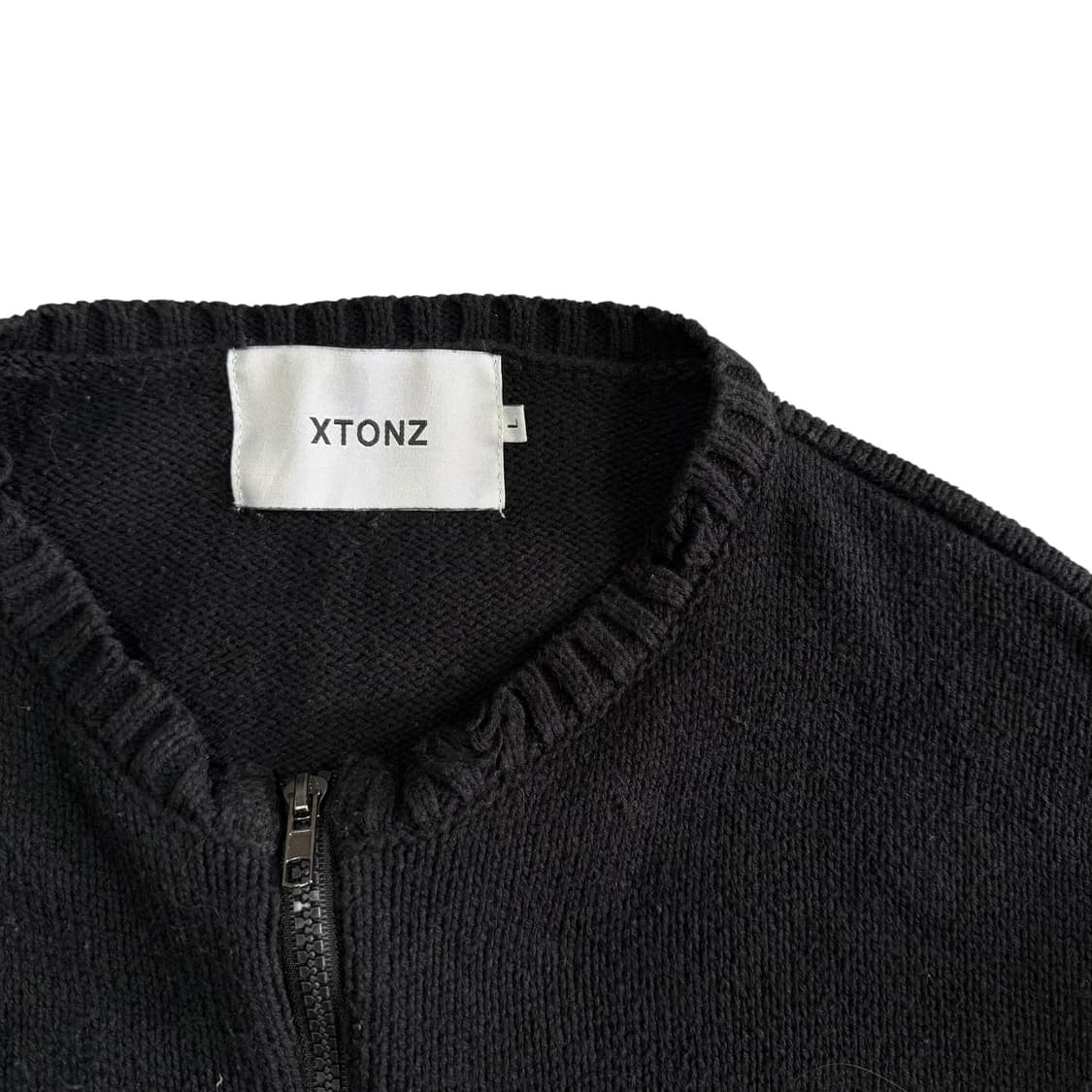 엑스톤즈 니트집업 상품이미지2