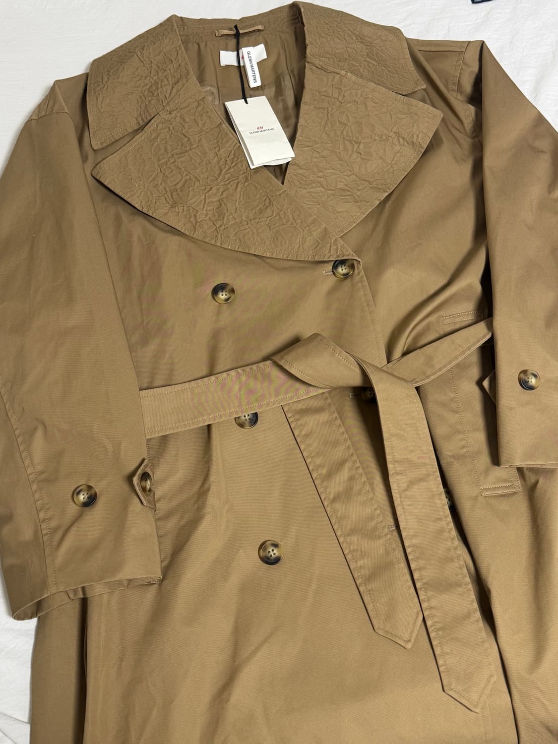 (네고x) H&M 글렌마틴스 트렌치코트 새상품 M사이즈 상품이미지2