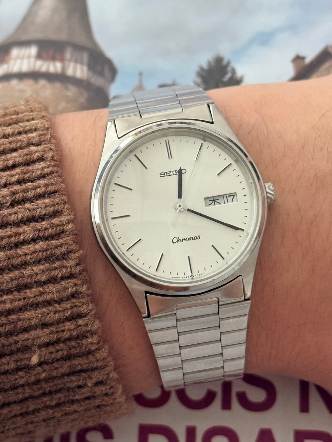 Seiko 세이코 쿼츠 Chronos Day-Date 1987 상품이미지9