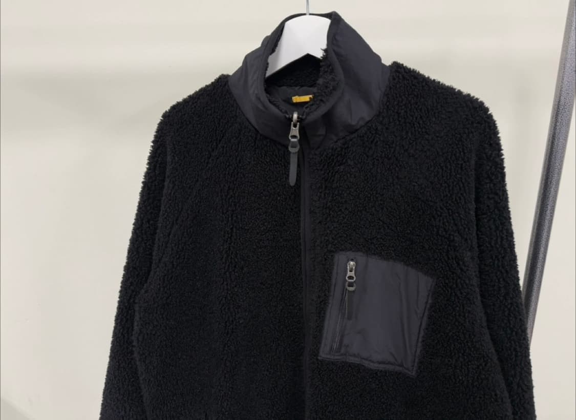 하이드아웃 플리스 롱 점퍼 사이즈 3 블랙 상품이미지6