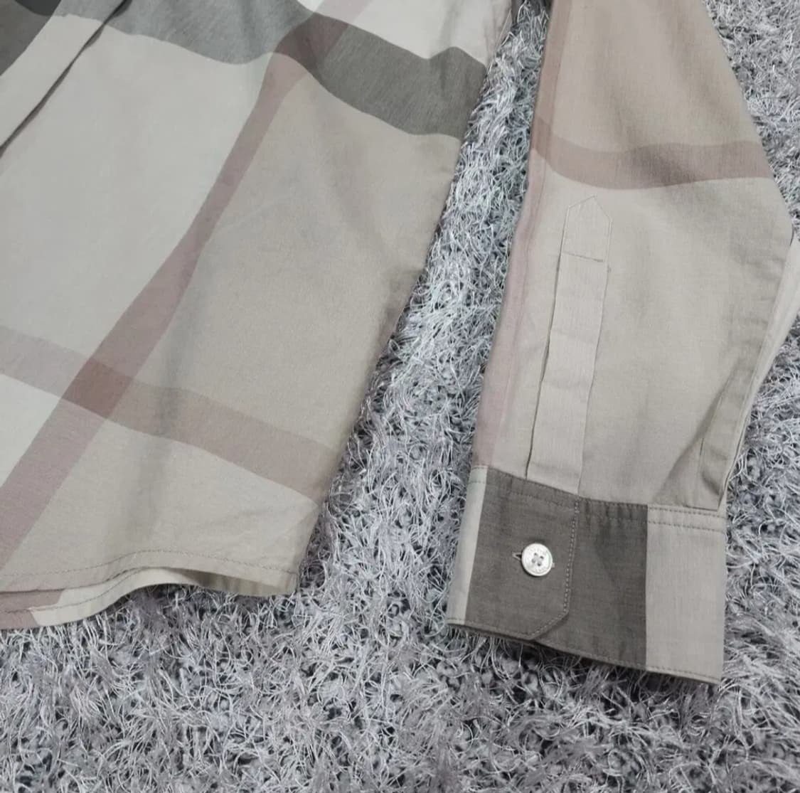 버버리 코튼 체크 셔츠 XS 상품이미지3