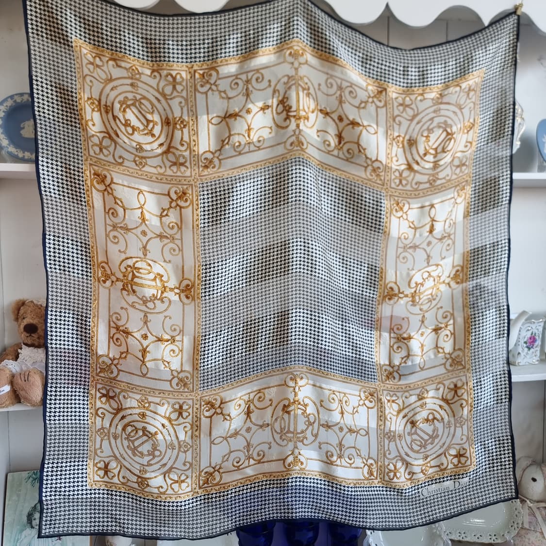 Christian Dior(크리스찬 디올) 하운드투스 실크 스카프 상품이미지8