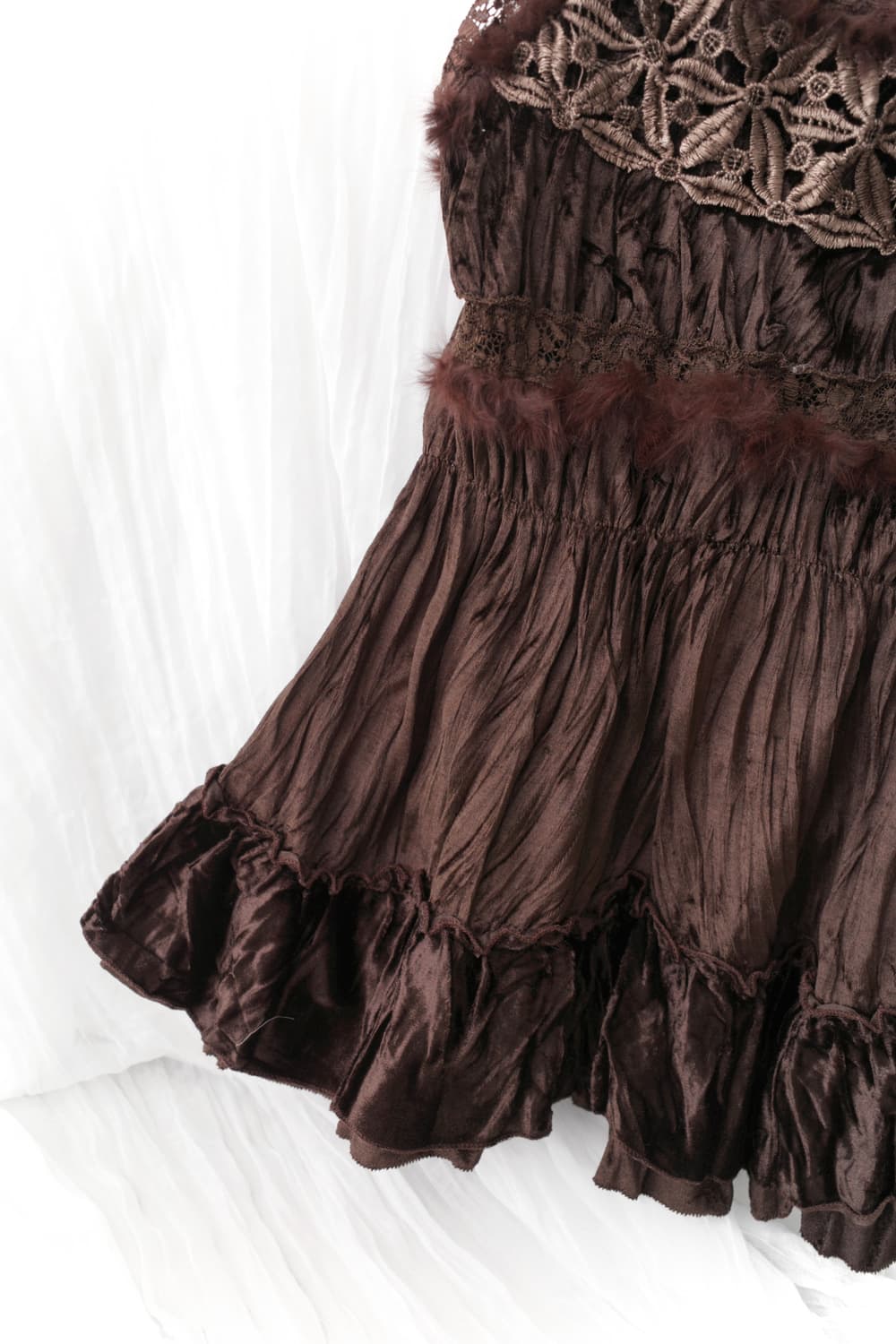 flower fur sleeveless 상품이미지4