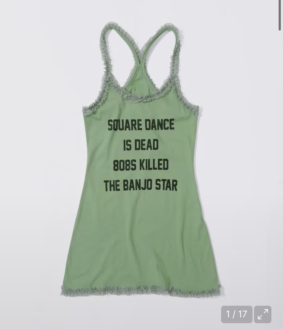  스컬프터 Acid Farm Mini Dress Acid Green XS 상품이미지1
