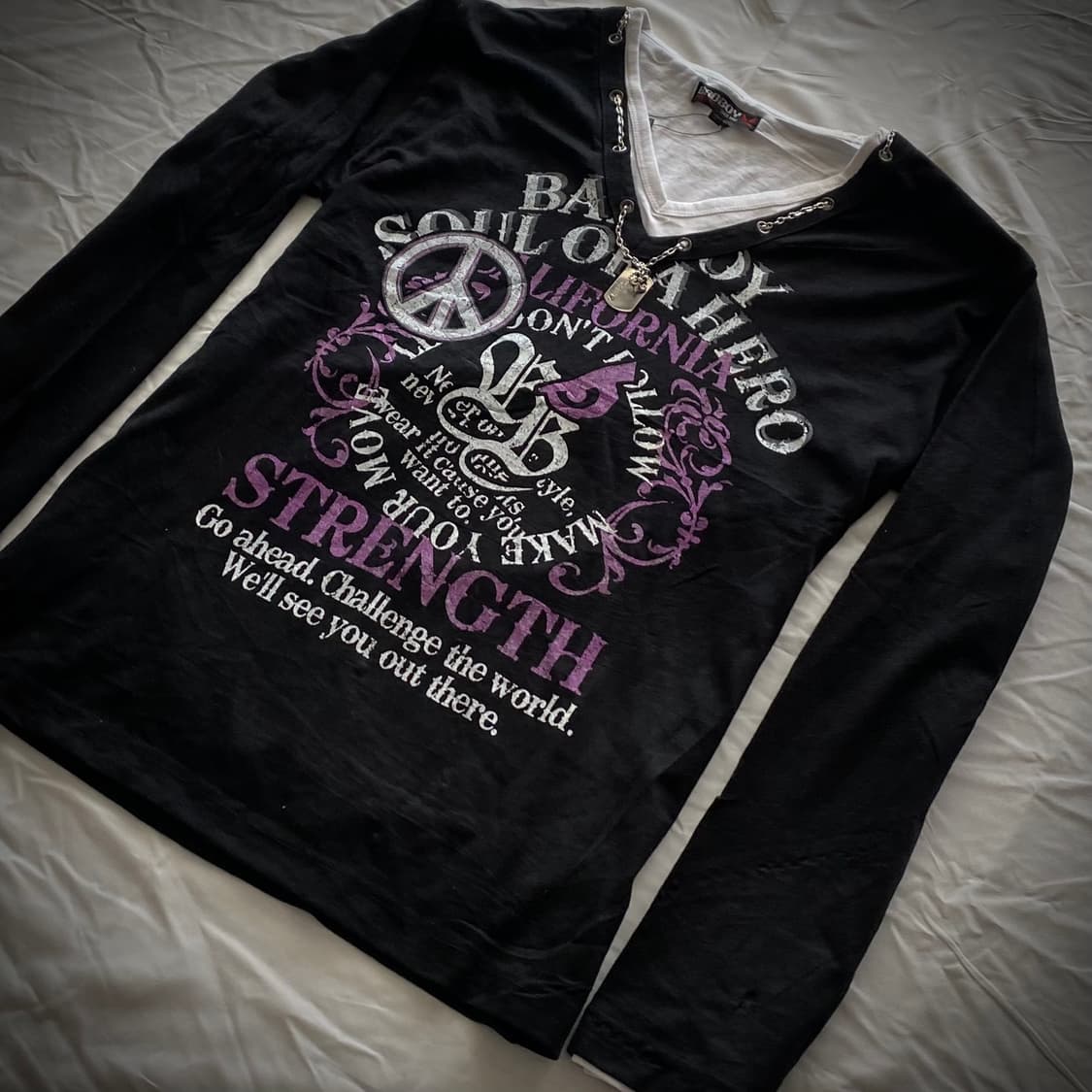 BAD BOY Y2K Punk Long Sleeve 상품이미지2