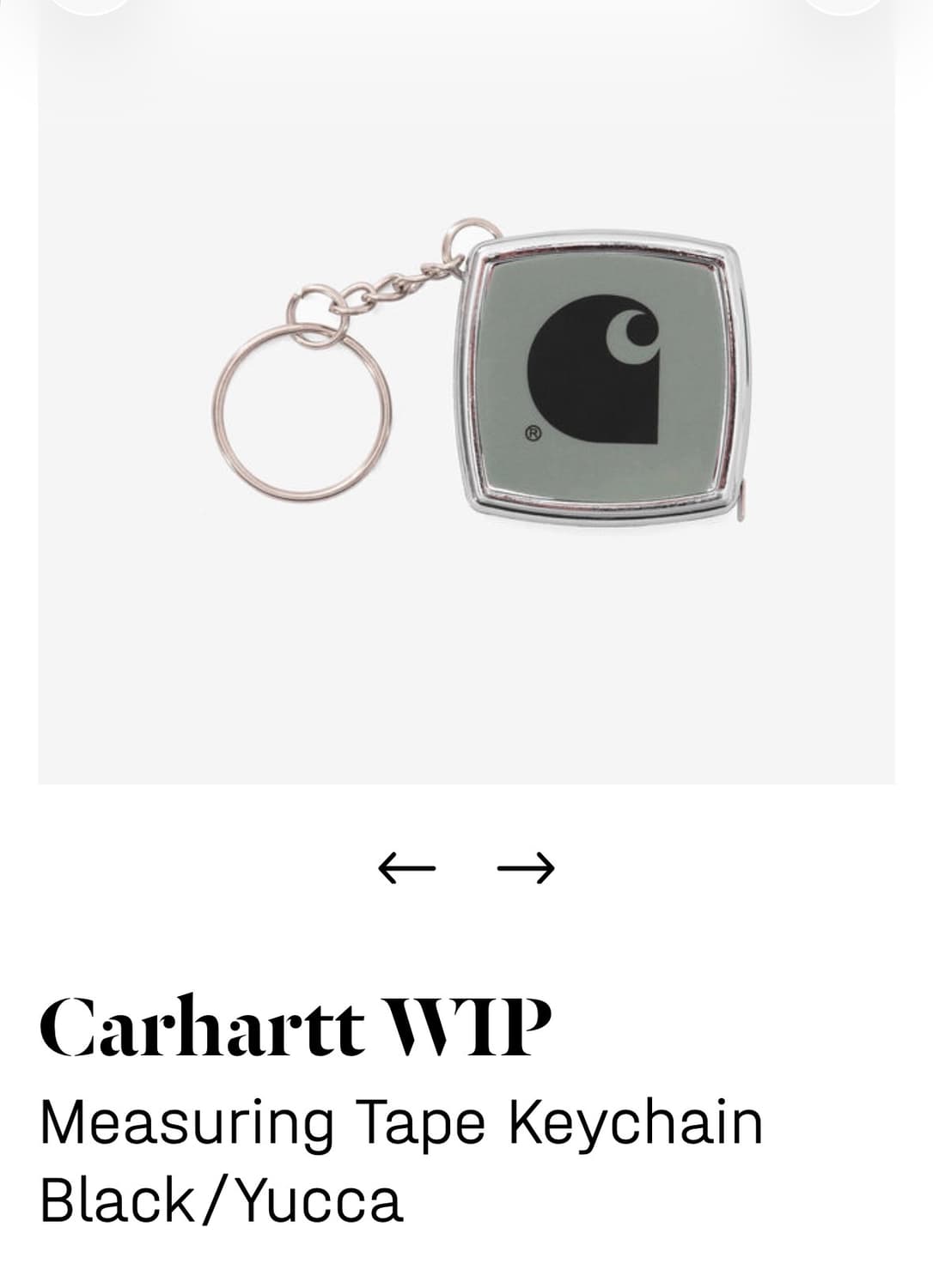 구매글) 칼하트 줄자키링 상품이미지1