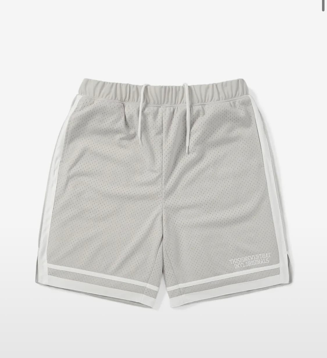 디스이즈네버댓 Mesh Basketball Short Silver 상품이미지1