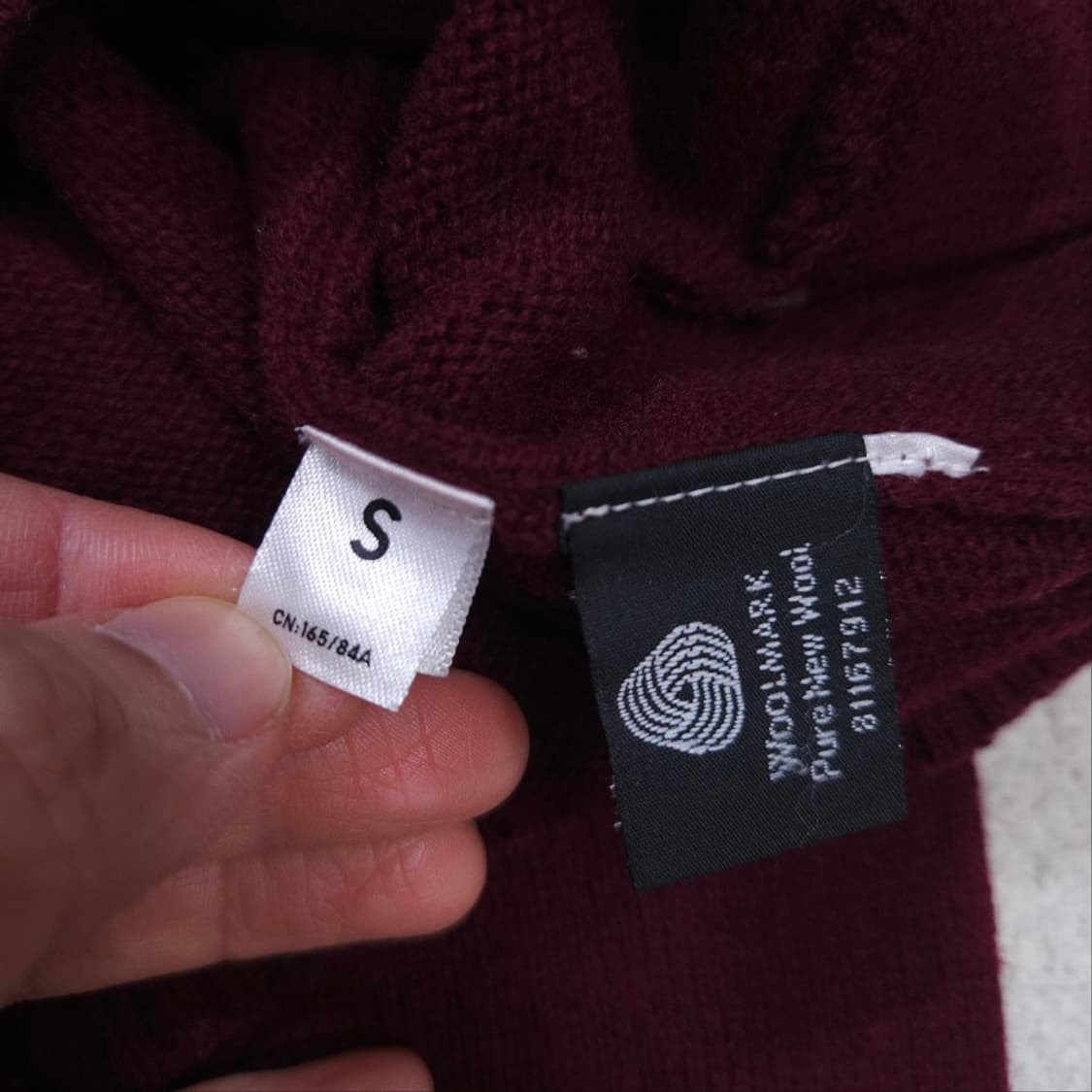 라코스테 울 가디건 S 버건디 상품이미지6