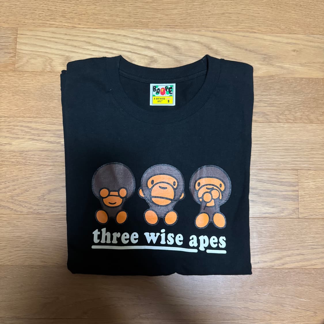 베이프 three wise apes 마일로 티셔츠 상품이미지2