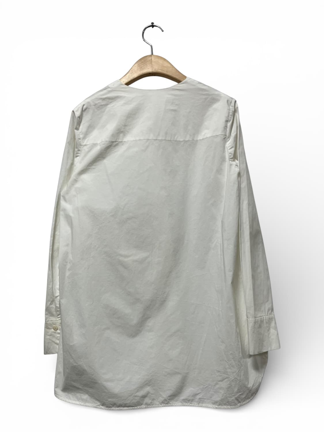 COS 코스 화이트 언발란스컷 롱 셔츠 S 상품이미지2