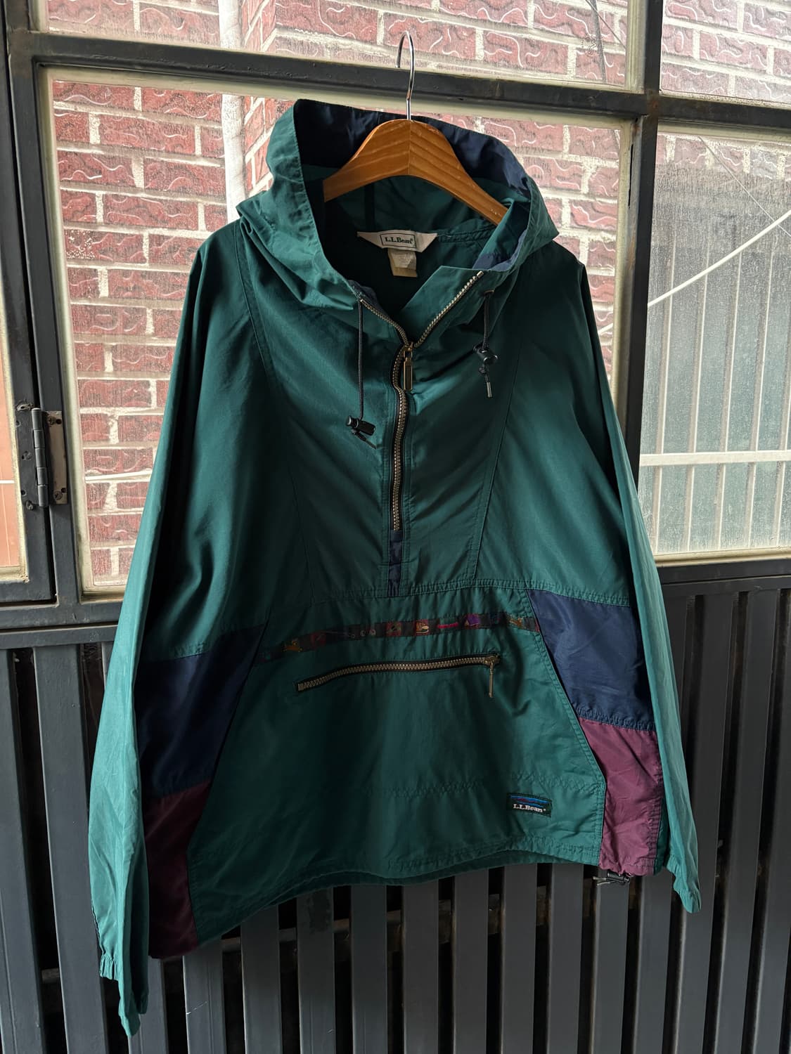 90s 블록코어 L.L.Bean 엘엘빈 빈티지 트롤리안 아노락 자켓 상품이미지1