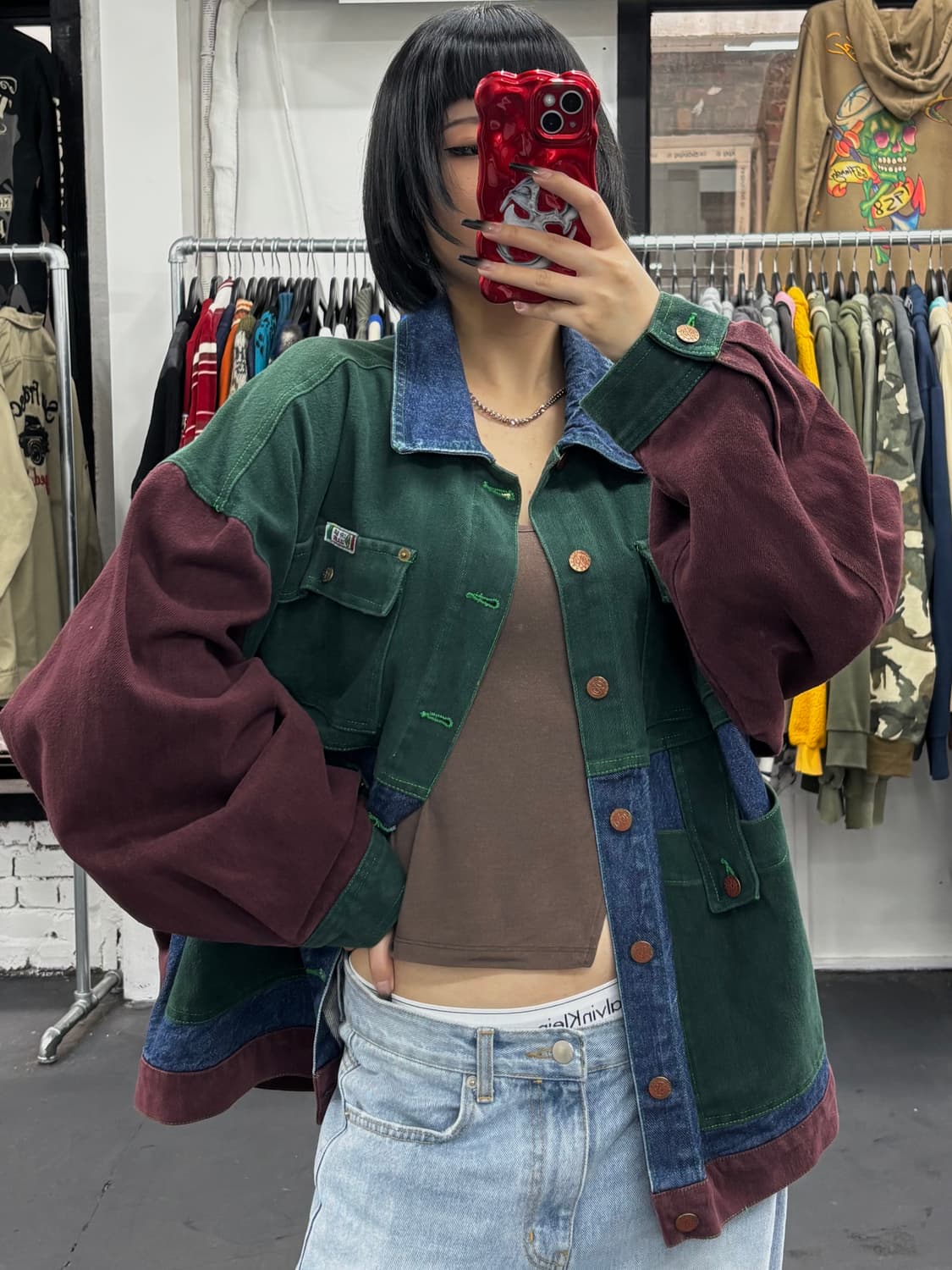 크로스컬러스 멀티컬러 데님자켓 상품이미지3