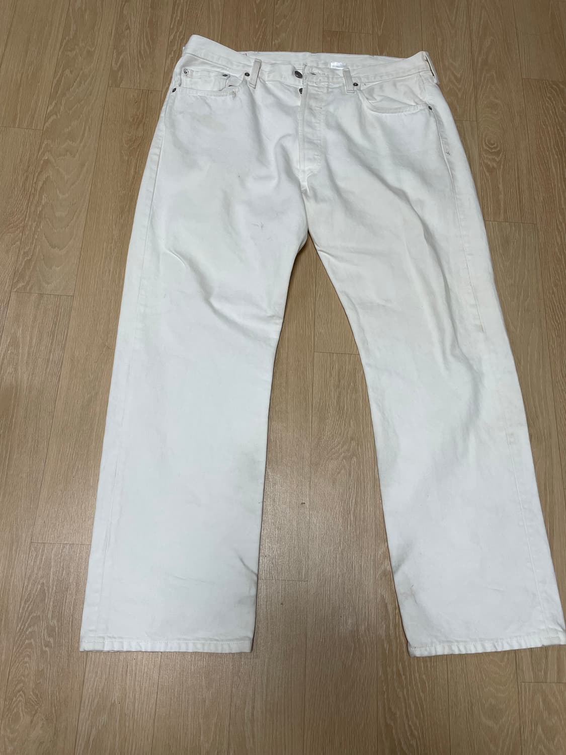‼️레어‼️Levi’s 501 화이트데님 38사이즈 빅사이즈 상품이미지1