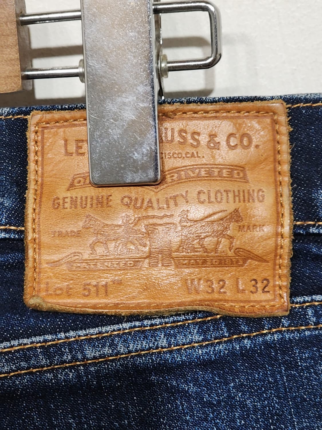 (32) 리바이스 511 청바지 스판 데님팬츠 빅E 145주년판  상품이미지6