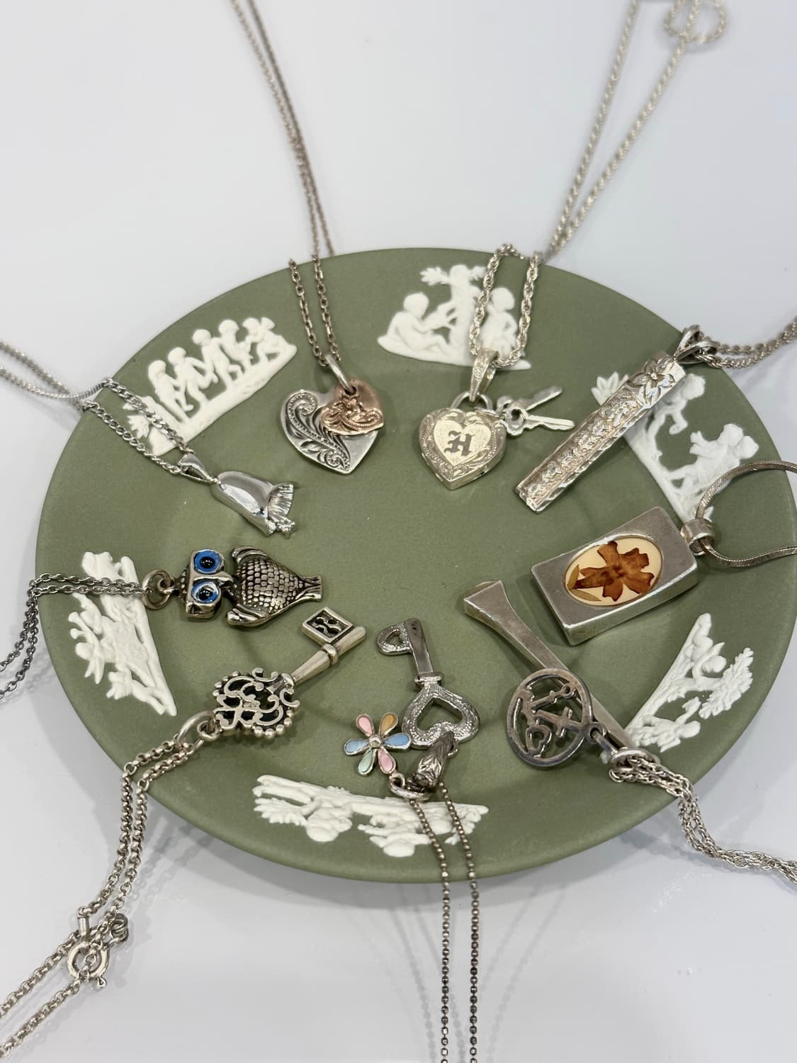 Flower key 925silver necklace 상품이미지5