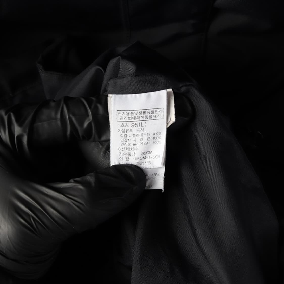 노스페이스 블랙 후드 바람막이 자켓 L/95 상품이미지7