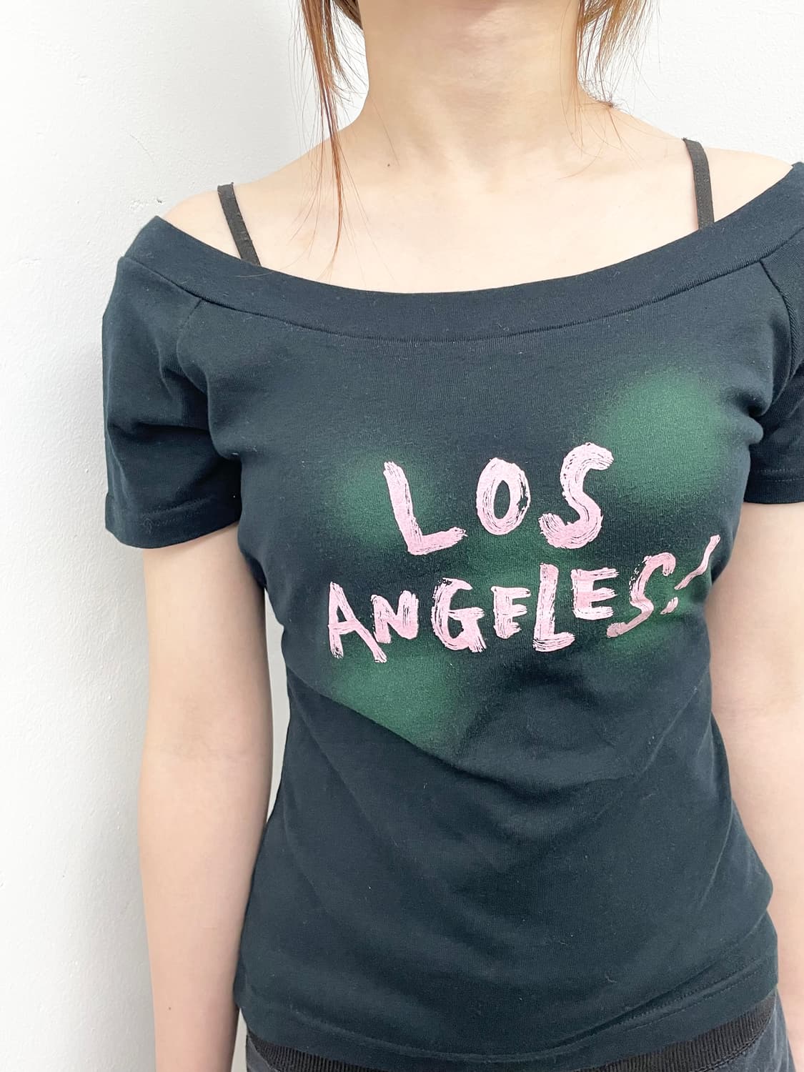 Los angeles 갸루 오프숄더 티셔츠💖 상품이미지3