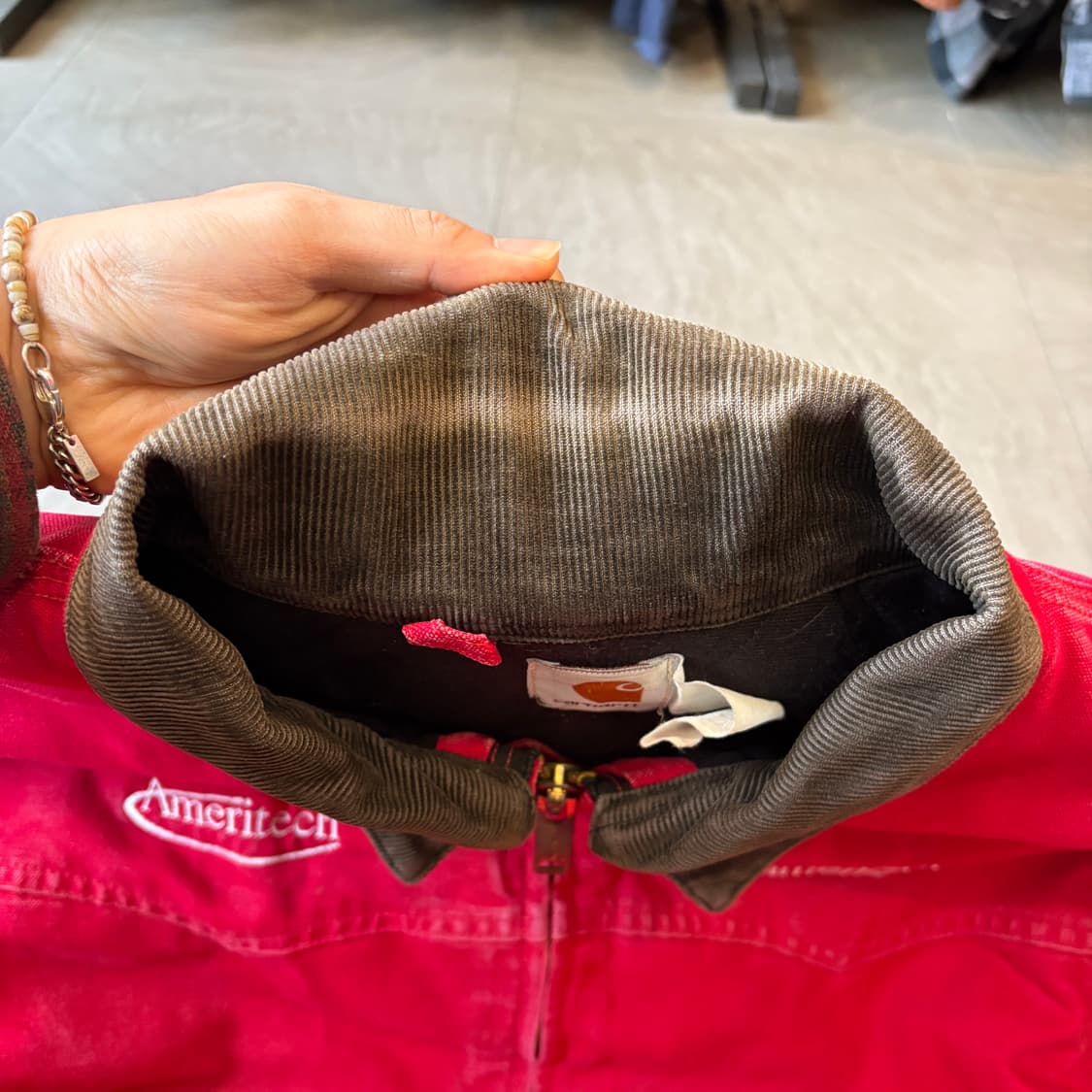 90s Carhartt  90년대 생산 칼하트 레드 산타페 자켓 상품이미지6