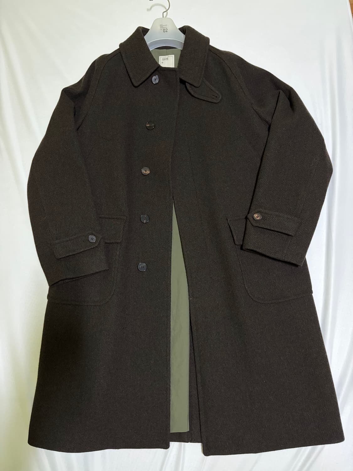 어나더 오피스 보이저 발마칸 코트 헤더브라운 02사이즈 상품이미지1