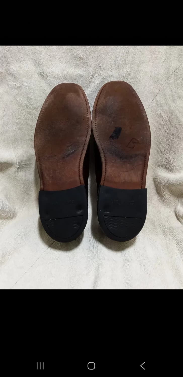 [판매] Hanover cordovan 하노버 쉘코도반 플레인토 9.5c 상품이미지8