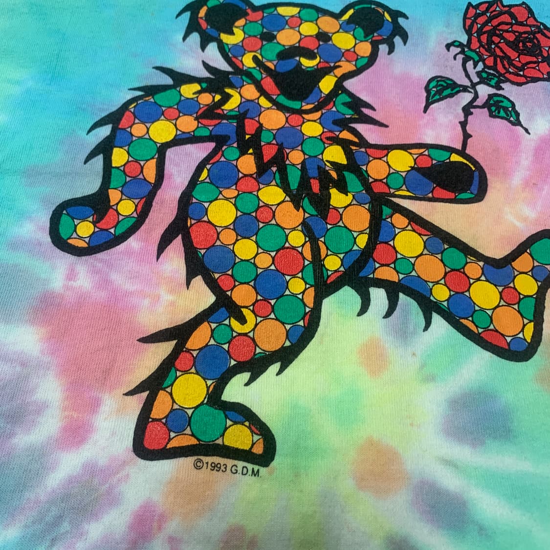 M)93s Grateful Dead 그레이트풀 데드 타이다이 반팔 상품이미지5
