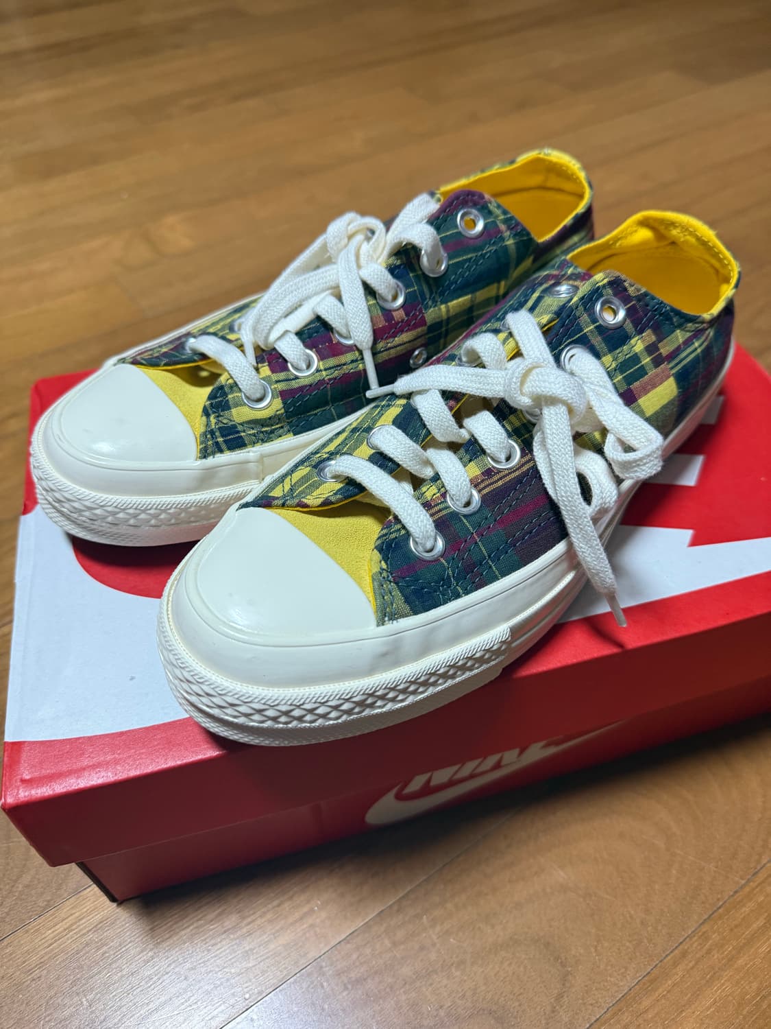 컨버스 척 70 마드라스 체크 (166851C) - 새상품 250/ W8 상품이미지2