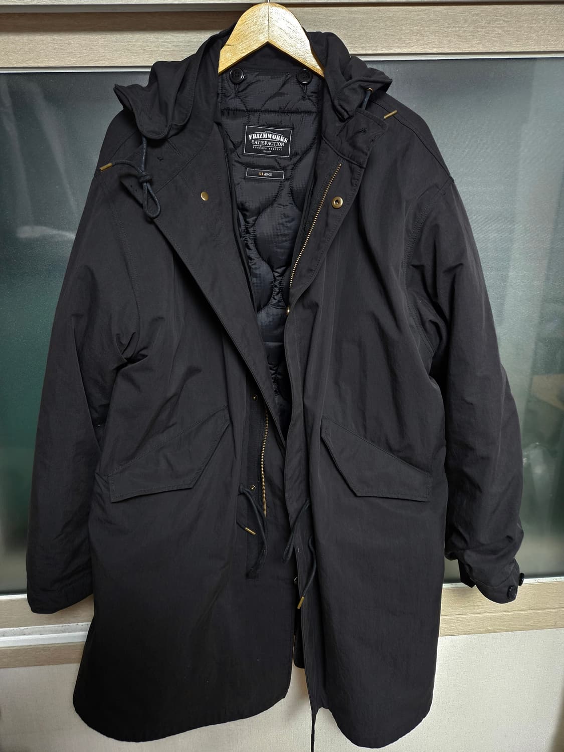 프리즘웍스 VINCENT M1965 FISHTAIL PARKA 블랙 XL 상품이미지6