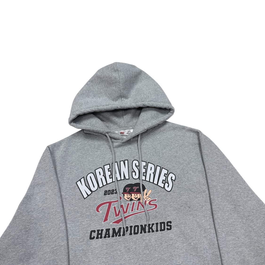 빠더너스 X LG트윈스 2023 기모 스웻 후드티 그레이 L 상품이미지2