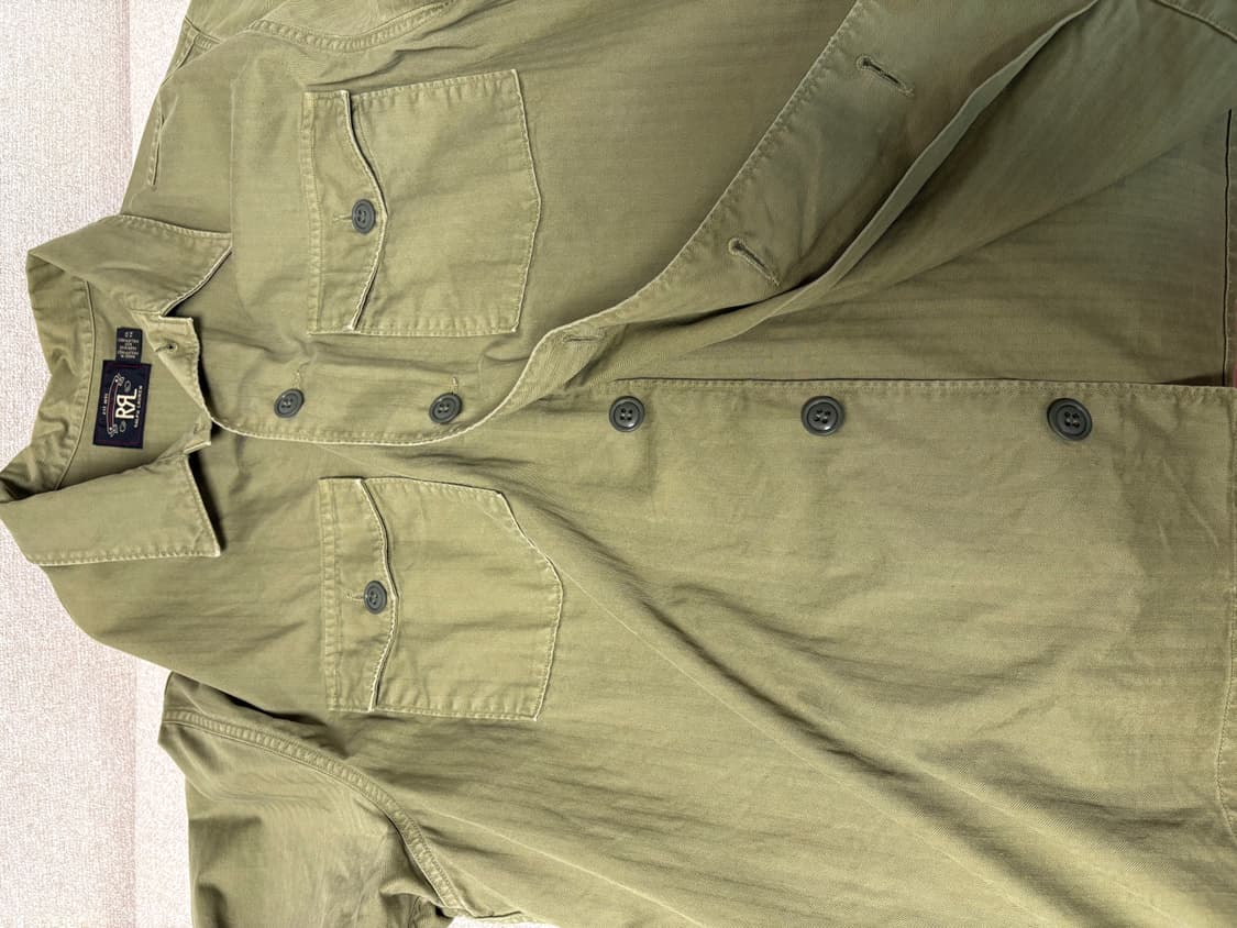 RRL HBT롱슬리브 밀리터리 셔츠 XL 상품이미지6