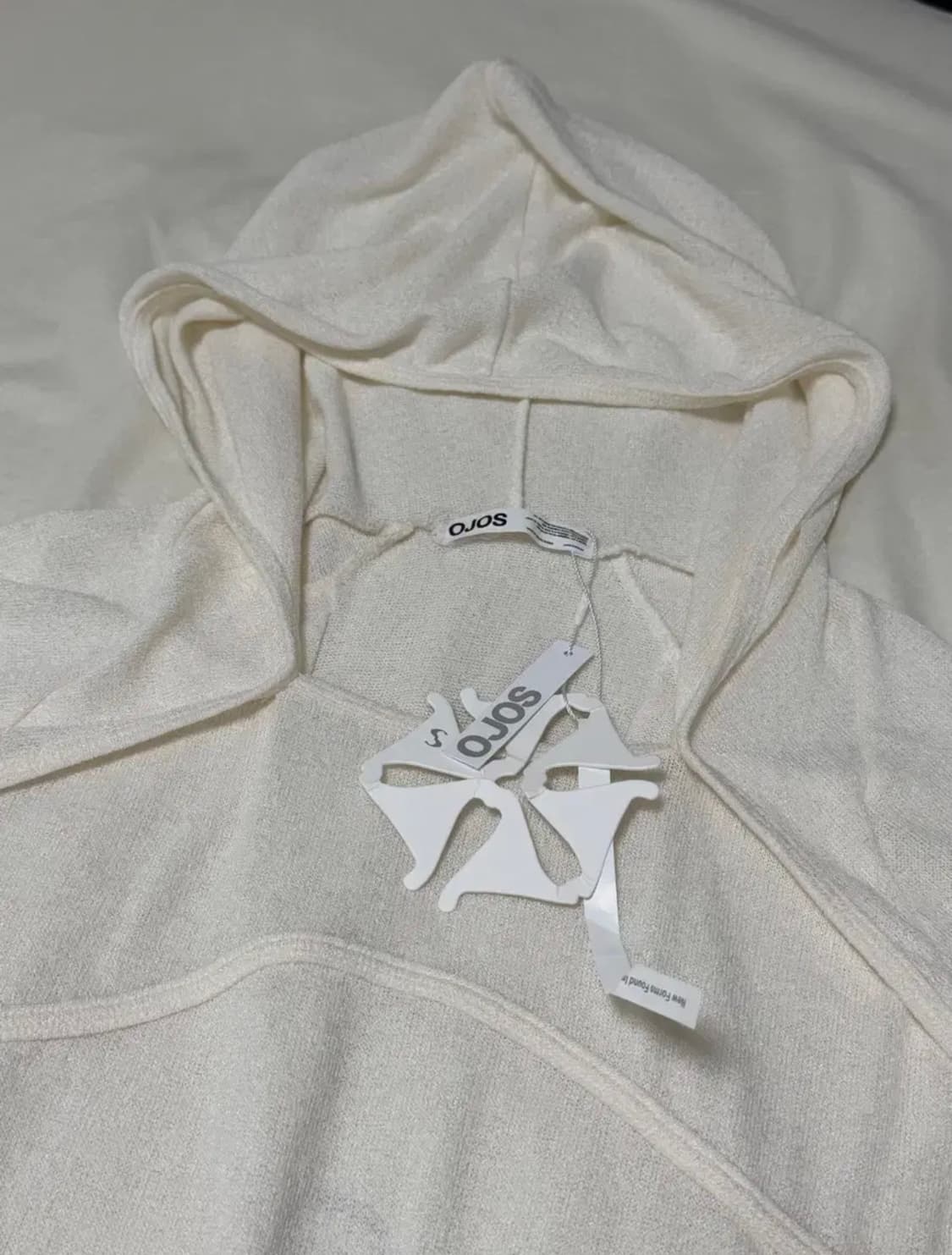 오호스 wrap bolero knit hoodie 상품이미지1