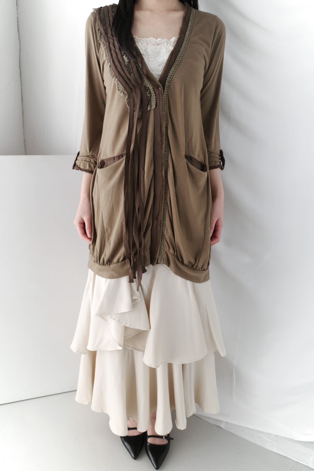 unbalanced frill skirt  상품이미지4