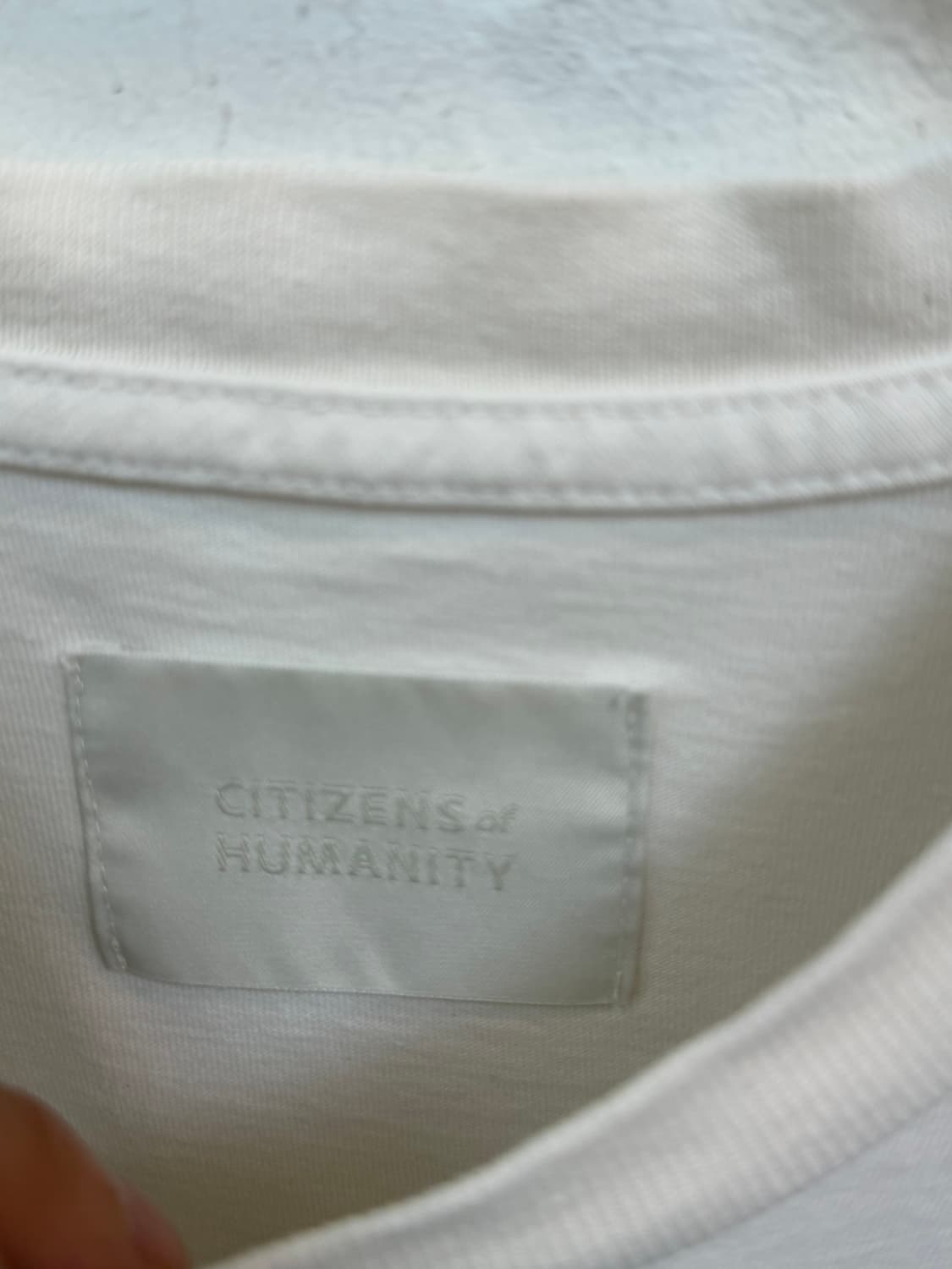 Citizens Of Humanity 화이트 그래픽 반팔티 XS 상품이미지2