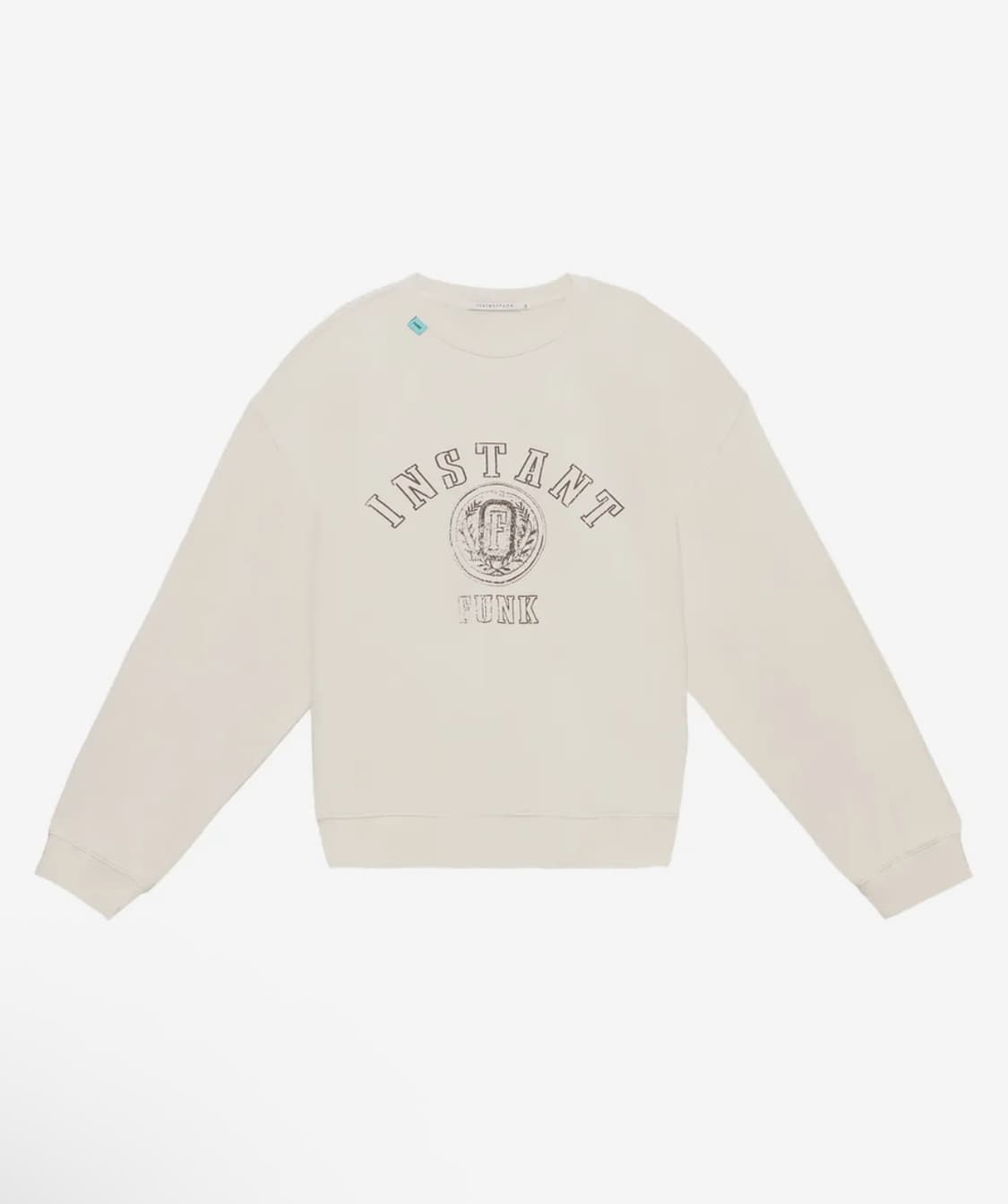 인스턴트펑크 피그먼트 스탠다드 맨투맨 - 아이보리 XL 상품이미지1