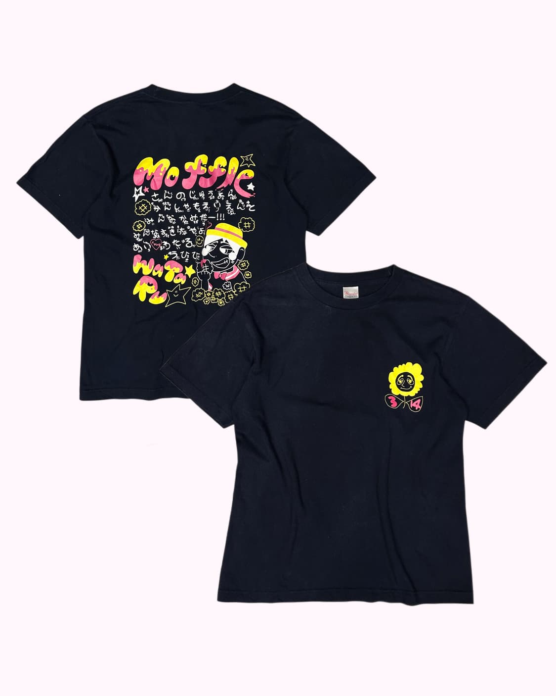 hiragana printing navy t-shirt 상품이미지1